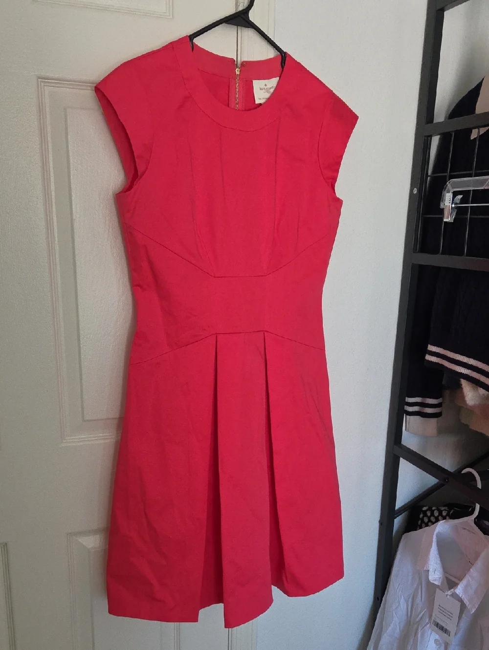 Kate Spade Sleeveless Hot Pink Fit & Flare Dress Size 8